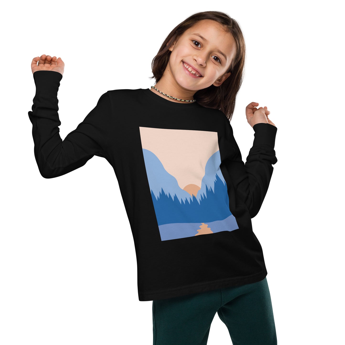 mountain sun girls  long sleeve