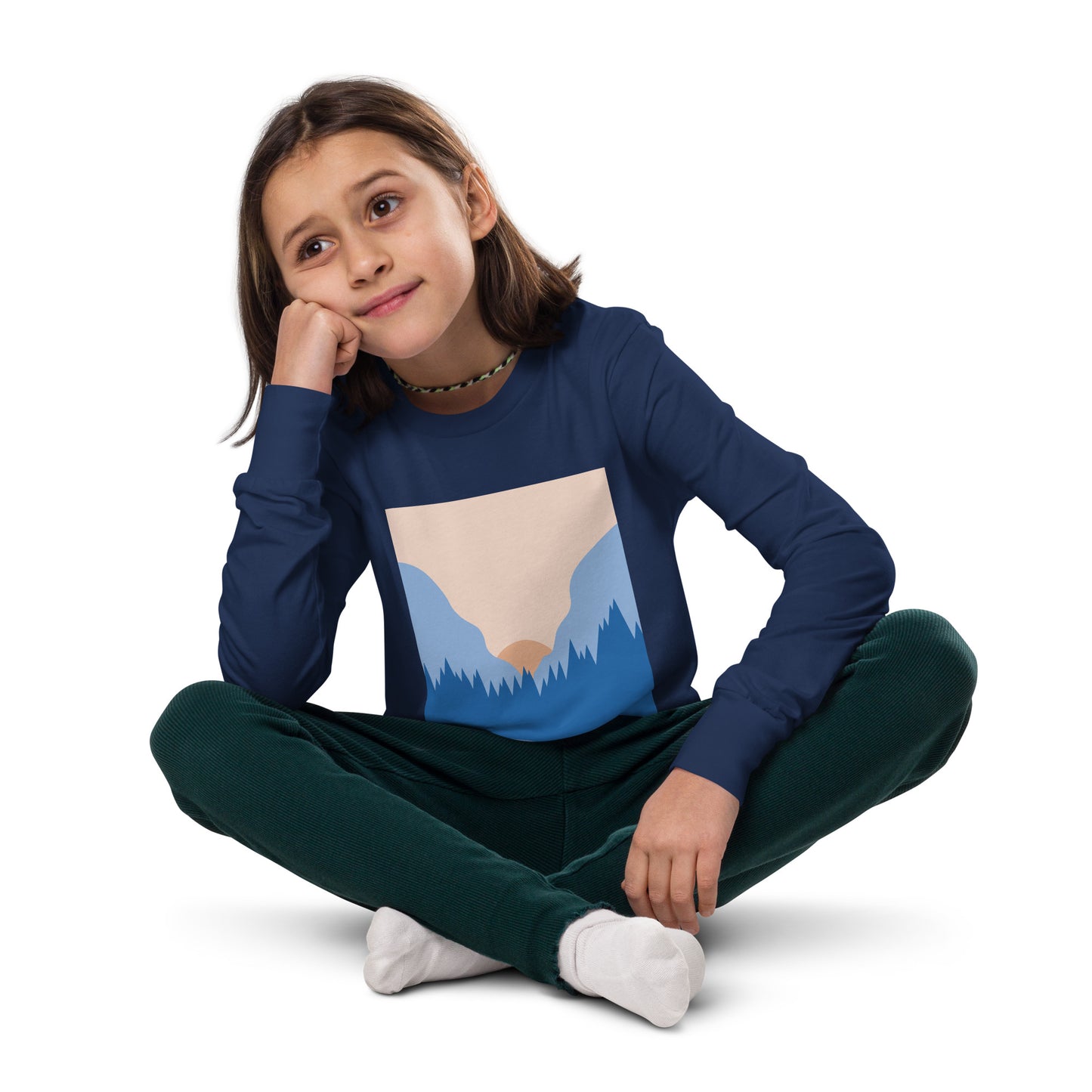 mountain sun girls  long sleeve