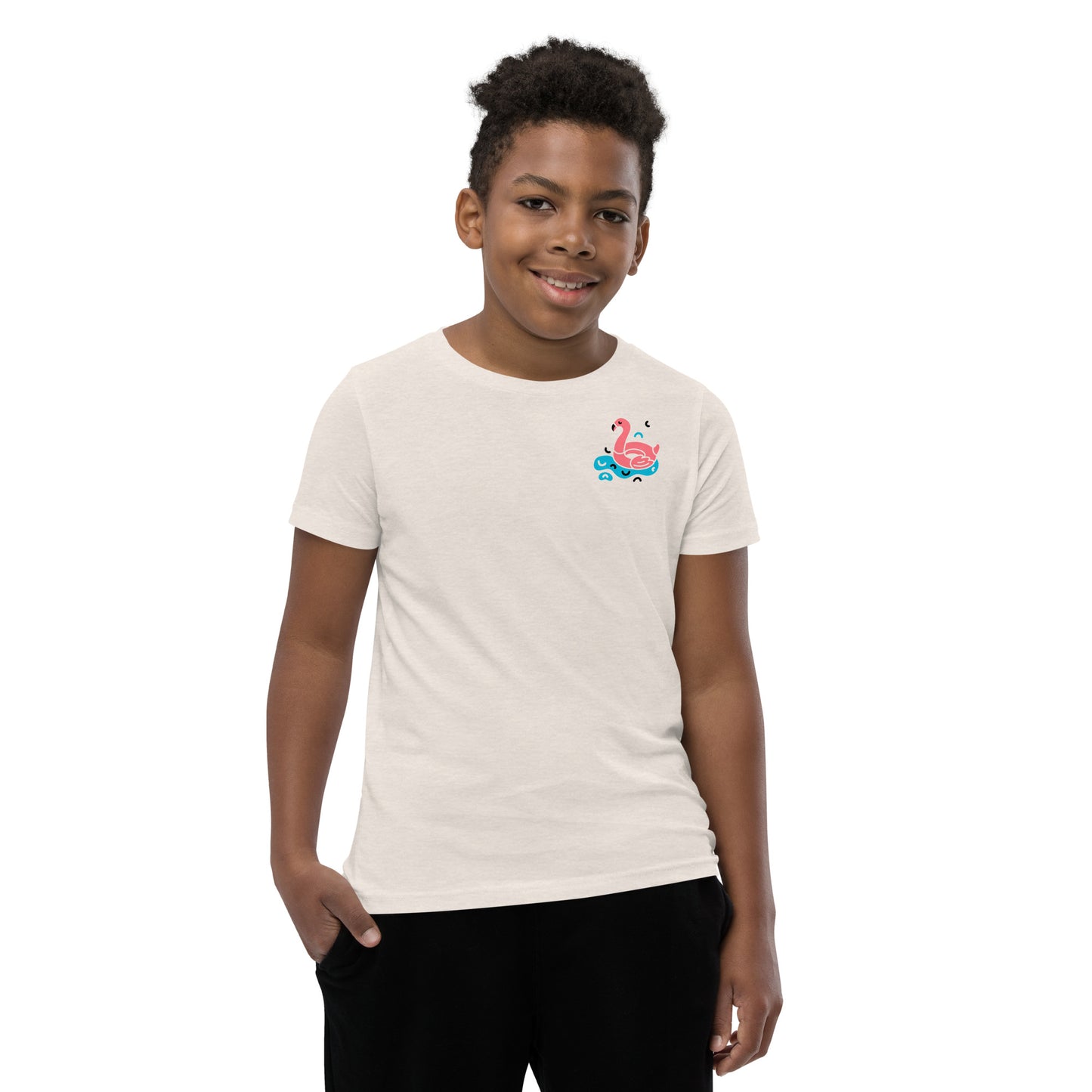 boys flamingo floaty t shirt