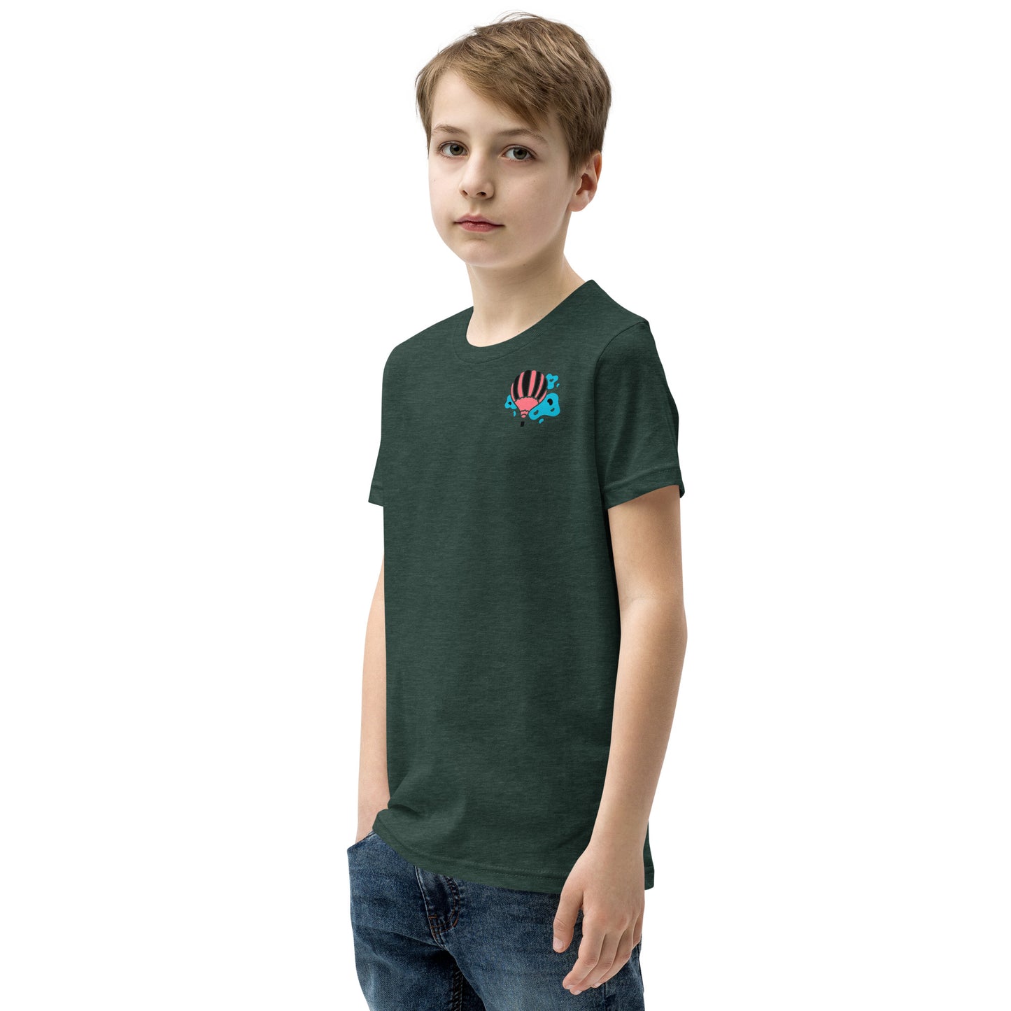 boy hot air balloon t shirt