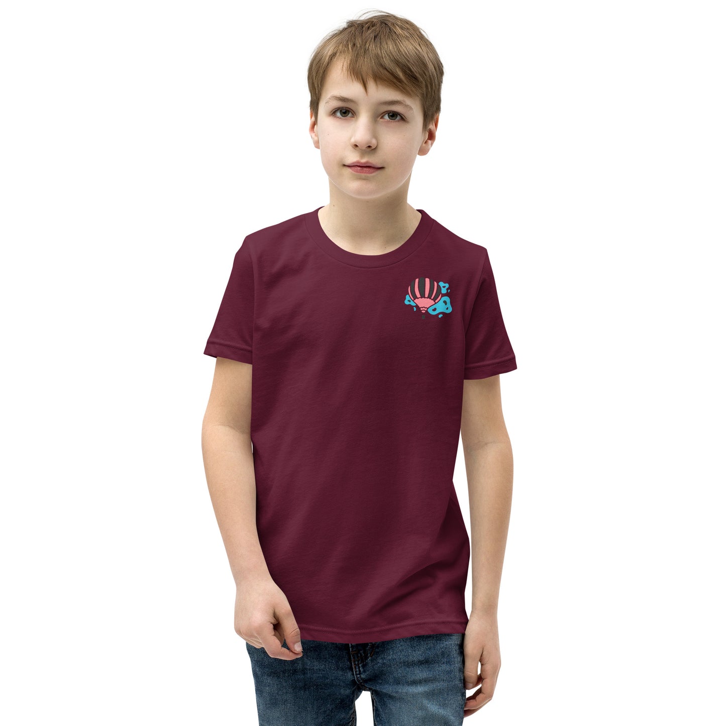 boy hot air balloon t shirt