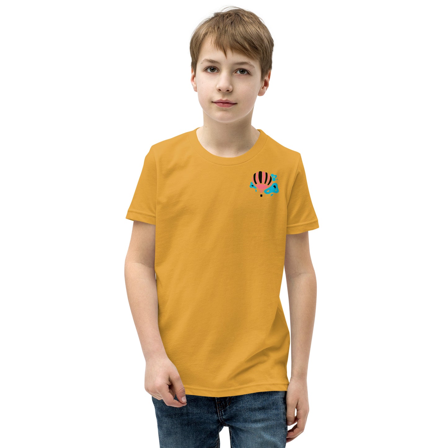 boy hot air balloon t shirt