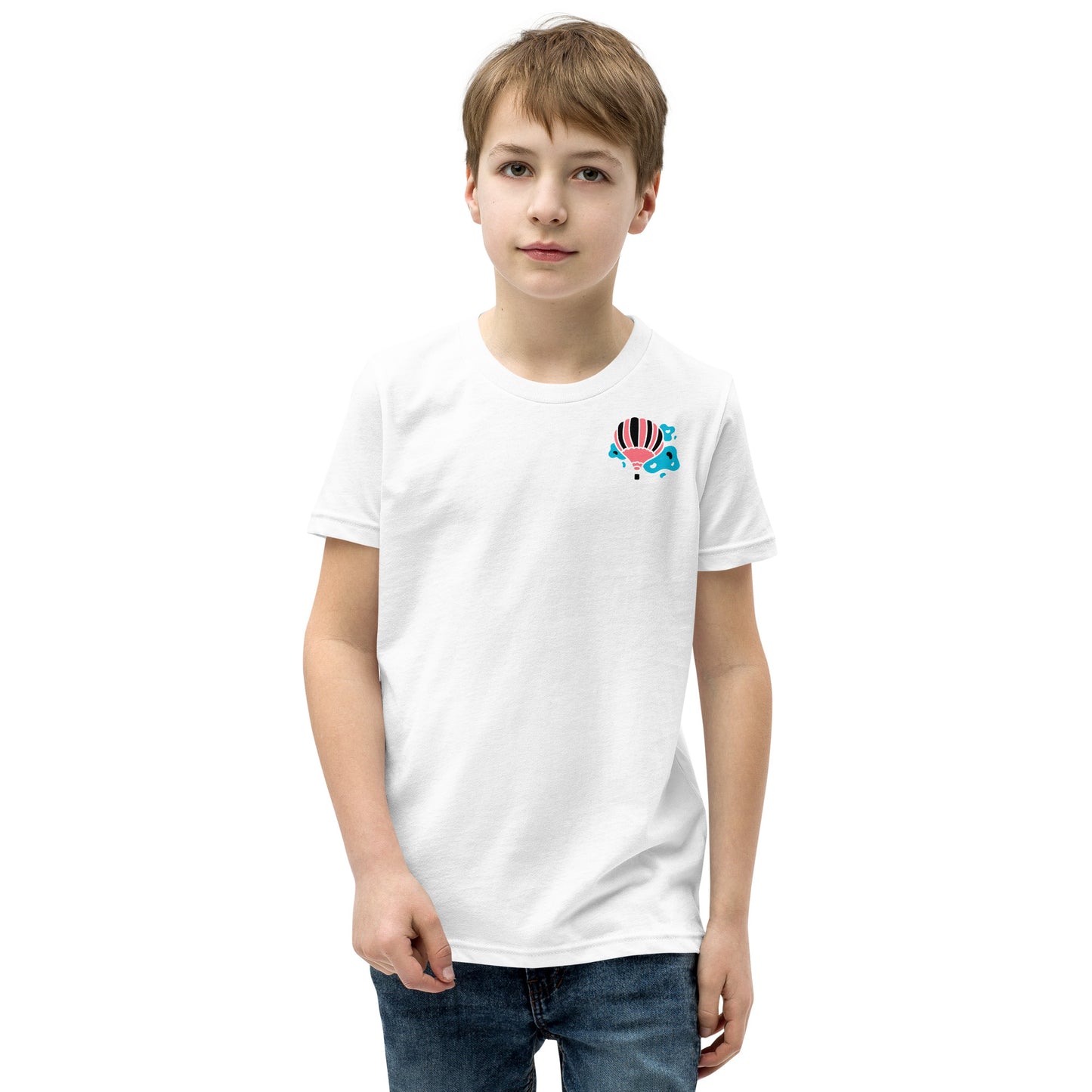 boy hot air balloon t shirt