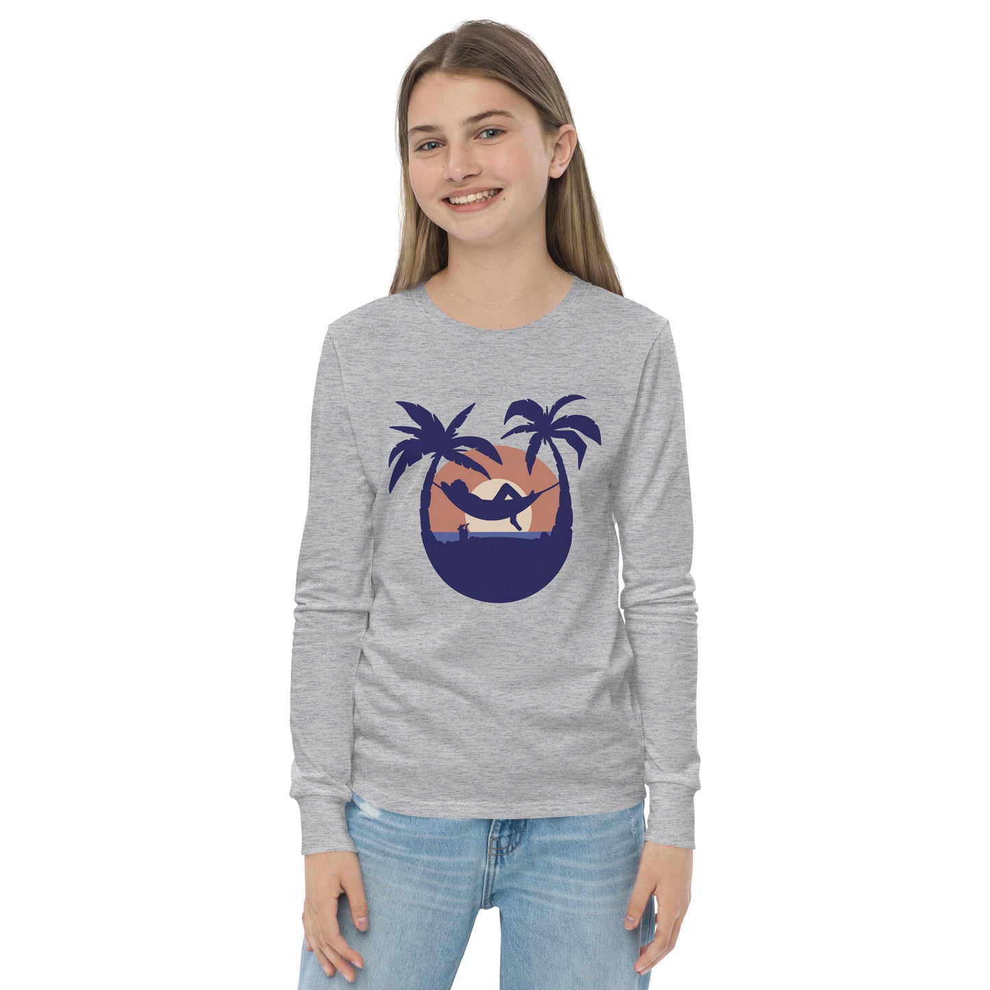 sunset beach girls long sleeve