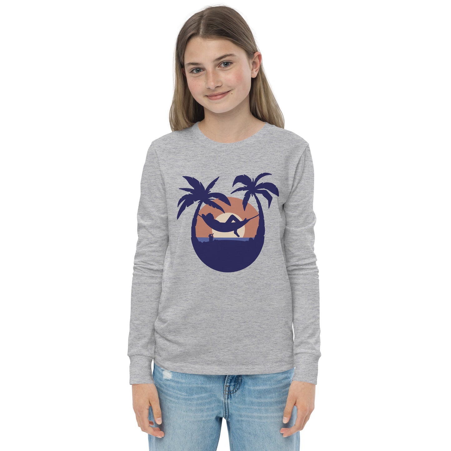 sunset beach girls long sleeve