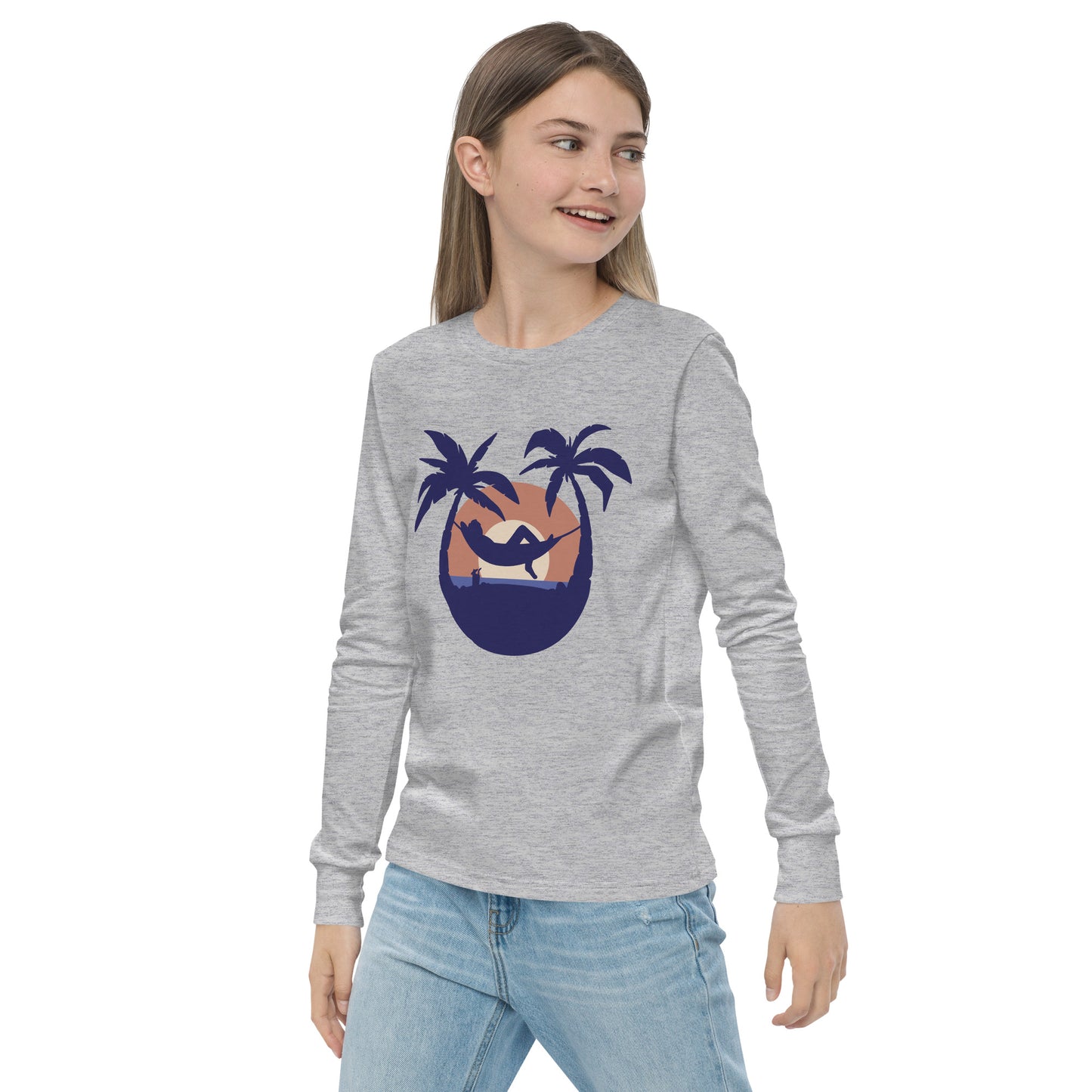 sunset beach girls long sleeve