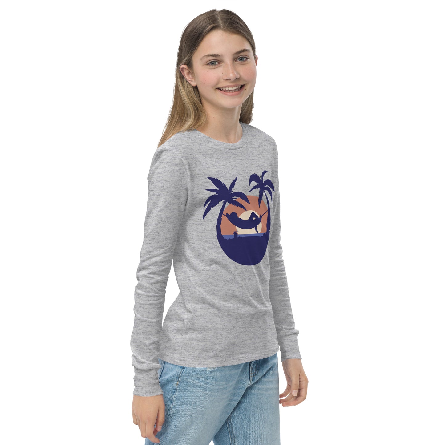 sunset beach girls long sleeve