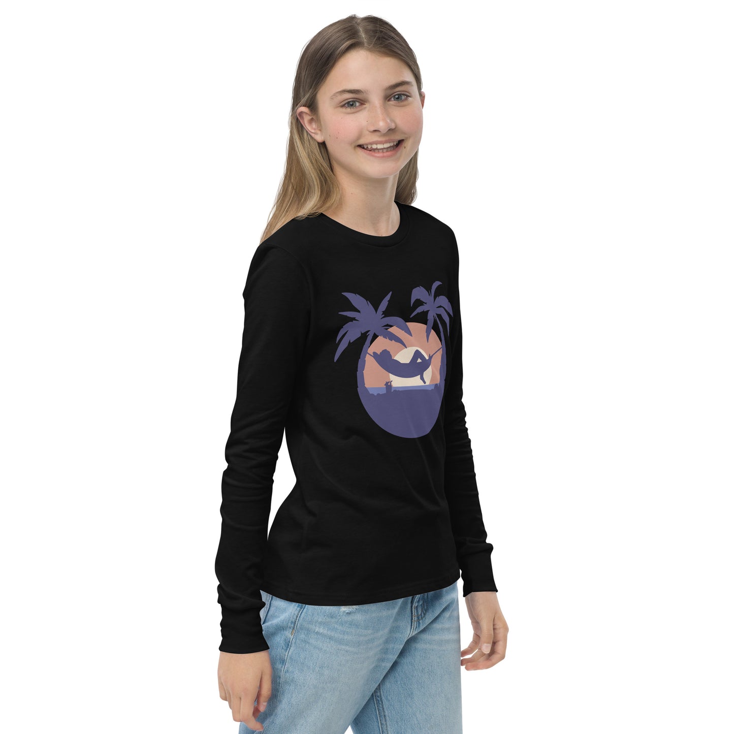 sunset beach girls long sleeve