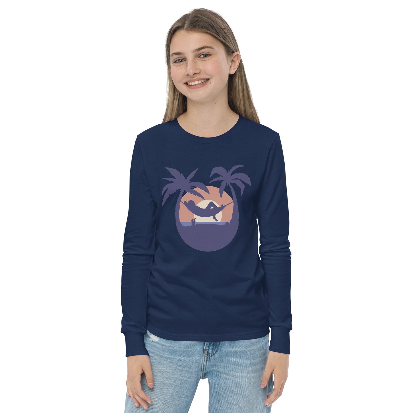 sunset beach girls long sleeve