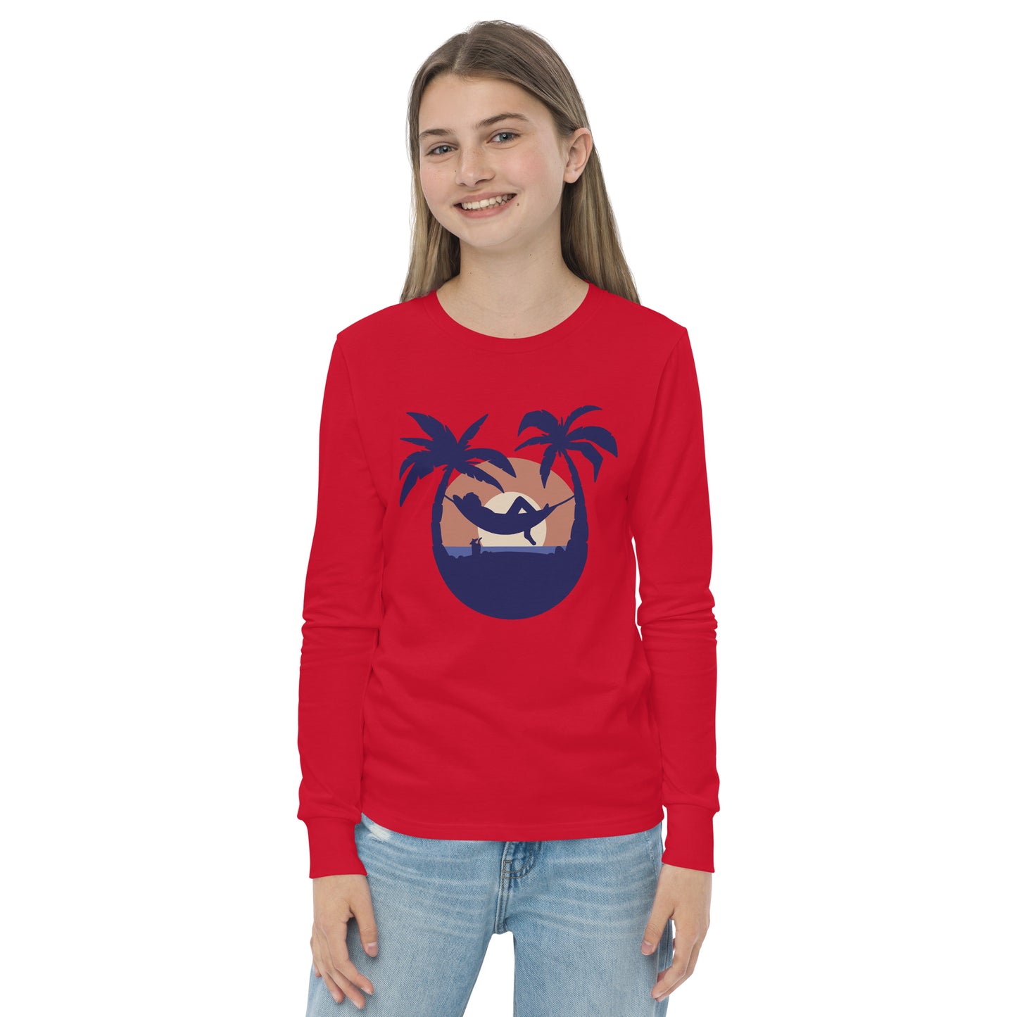 sunset beach girls long sleeve