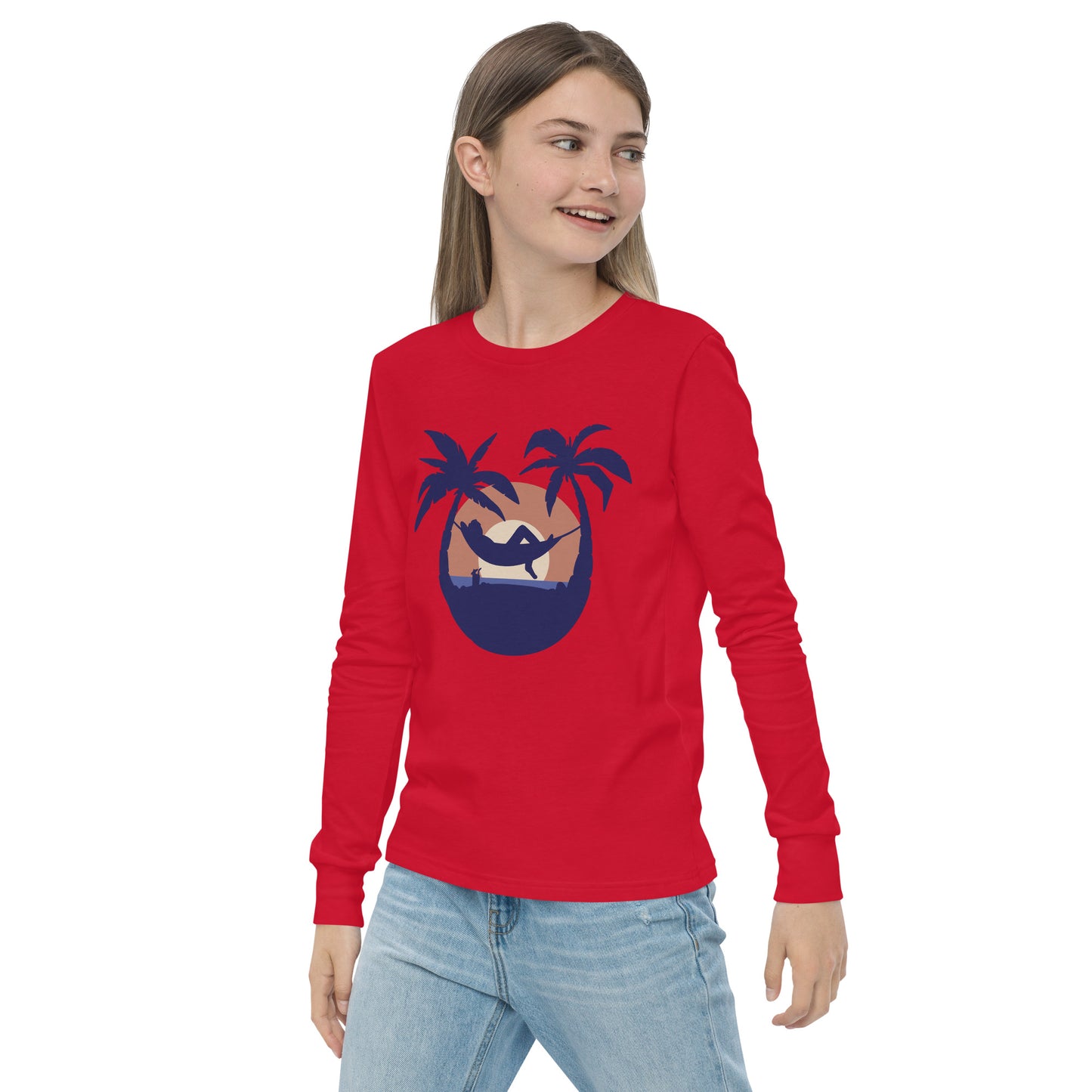 sunset beach girls long sleeve