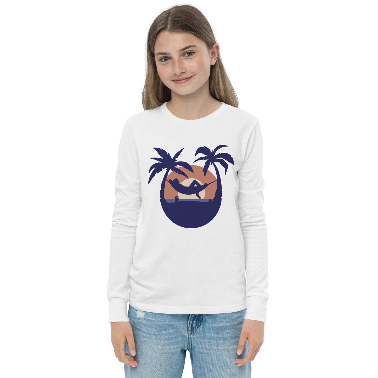 sunset beach girls long sleeve