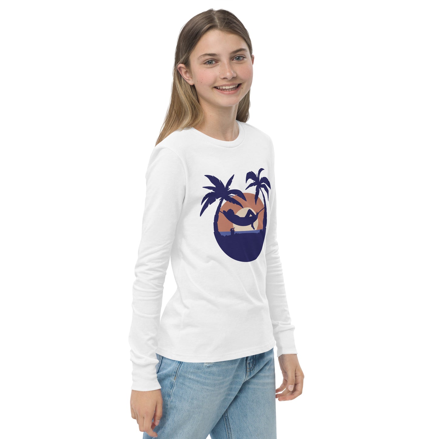 sunset beach girls long sleeve